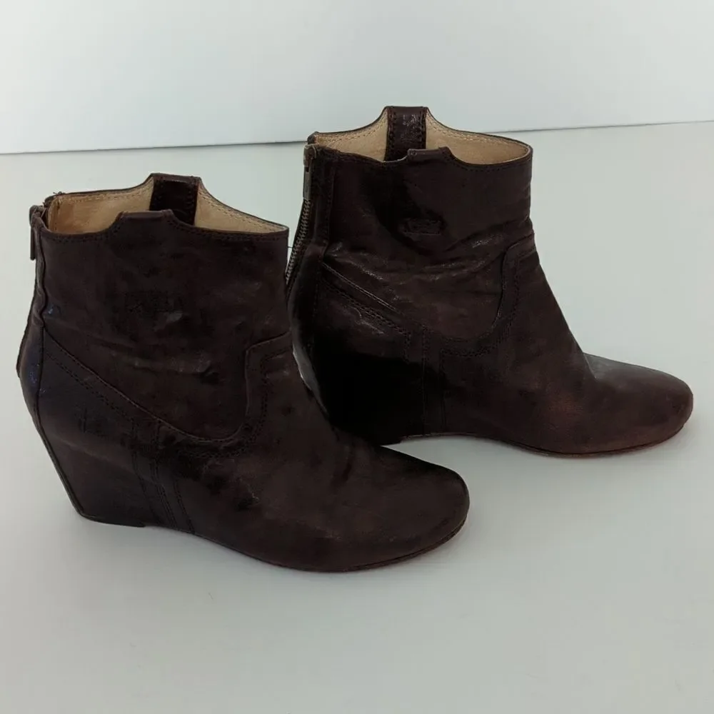 Frye Carson Wedge Bootie Size 8 1/2